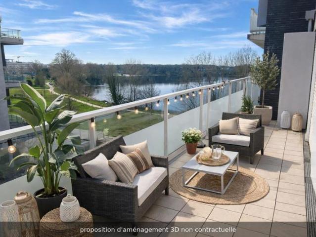 Bordeaux lac – t4 avec terrasse et vue sur le lac