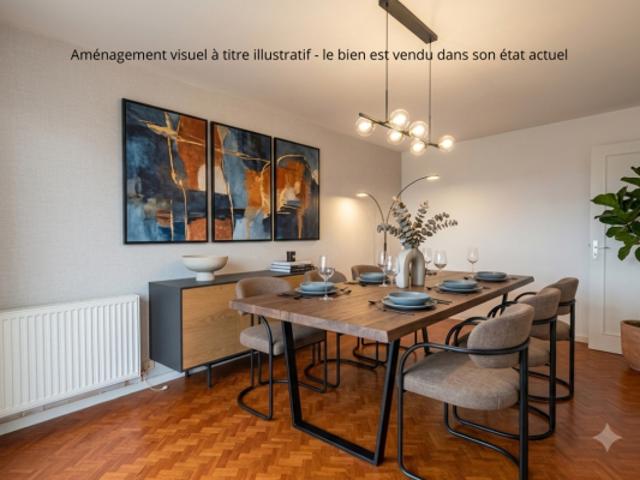 BORDEAUX SAINT AUGUSTIN T4 TRAVERSANT DE 85 M2 AVEC BALCON