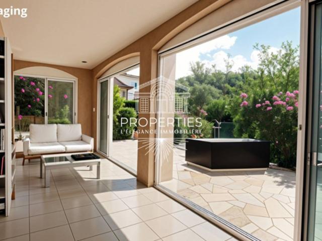 BORMES T3 RENOVE REZ DE JARDIN LOGGIA PISCINE PARKING