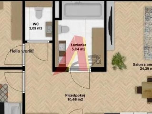 Borowego 67 m², Kraków