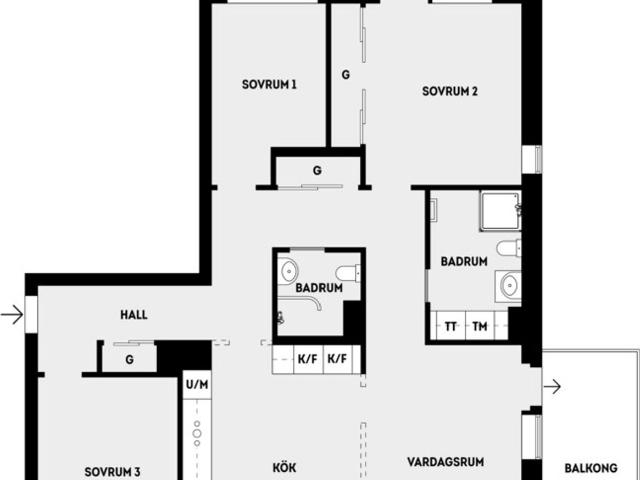 Bostadsrätt till salu i Täby Boulevarden 54, 4tr | Länsförsäkringar Fastighetsförmedling