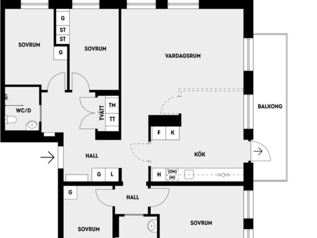Bostadsrätt till salu i Täby Stockholmsvägen 166D | Länsförsäkringar Fastighetsförmedling