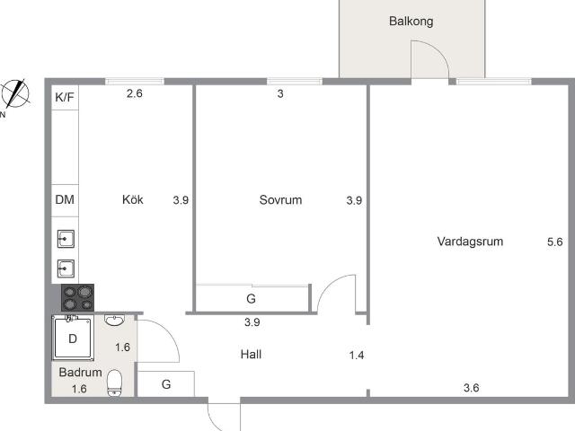 Bostadsrätt till salu i Trollhättan Drottninggatan 61A | Länsförsäkringar Fastighetsförmedling