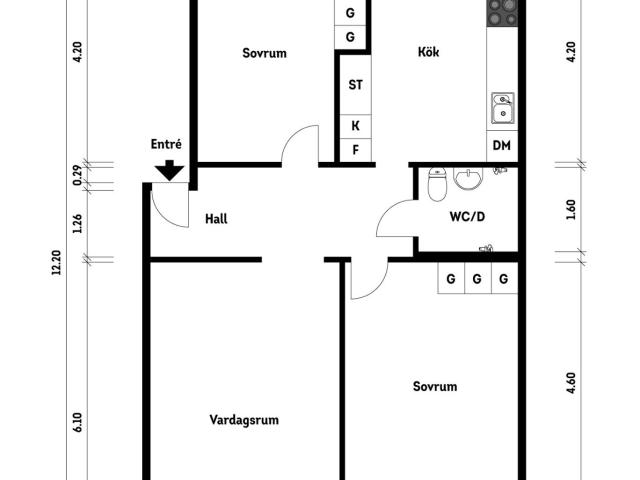 Bostadsrätt till salu i Trollhättan Karlstorpsvägen 129 | Länsförsäkringar Fastighetsförmedling