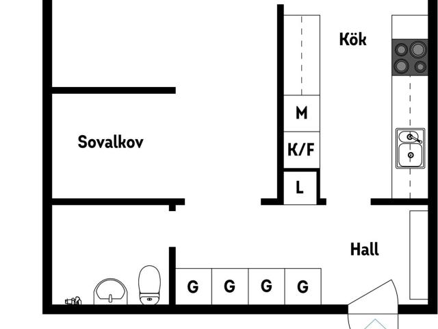 Bostadsrätt till salu i Tranås Östra Bergsgatan 1A | Länsförsäkringar Fastighetsförmedling