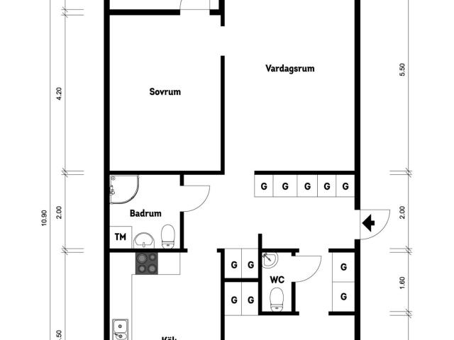 Bostadsrätt till salu i Uddevalla Östanvindsvägen 5C | Länsförsäkringar Fastighetsförmedling