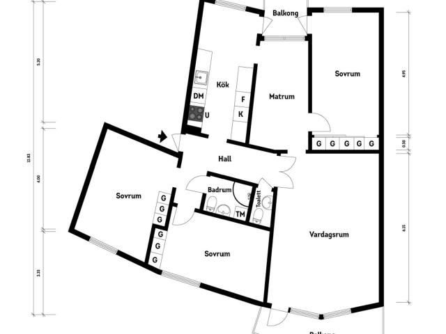 Bostadsrätt till salu i Uddevalla Morgonbrisvägen 3B | Länsförsäkringar Fastighetsförmedling