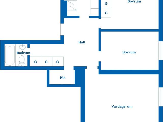 Bostadsrätt till salu i Västervik Idrottsgatan 23B | Länsförsäkringar Fastighetsförmedling