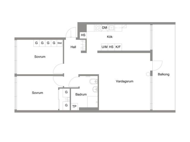 Bostadsrätt till salu i Västerås Klockargatan 4C | Länsförsäkringar Fastighetsförmedling