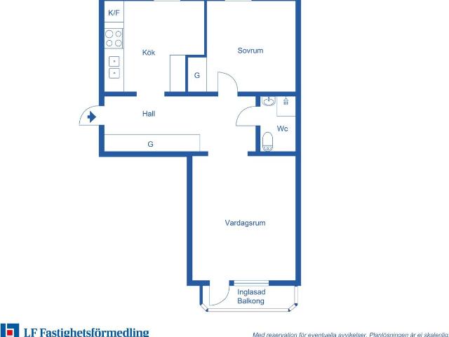 Bostadsrätt till salu i Ystad Gustafsgatan 2B | Länsförsäkringar Fastighetsförmedling