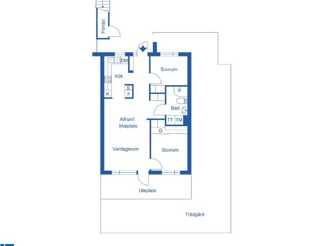 Bostadsrätt till salu i Ystad Orkangatan 16 | Länsförsäkringar Fastighetsförmedling