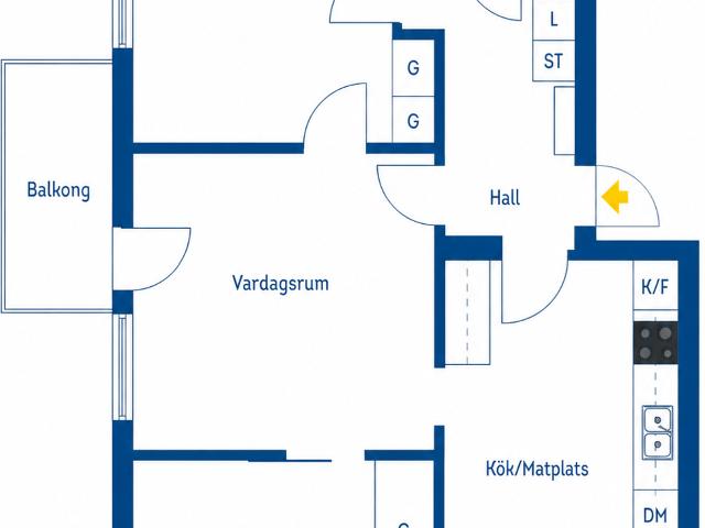 Bostadsrätt till salu i Bagarmossen Svartågatan 43 | Länsförsäkringar Fastighetsförmedling
