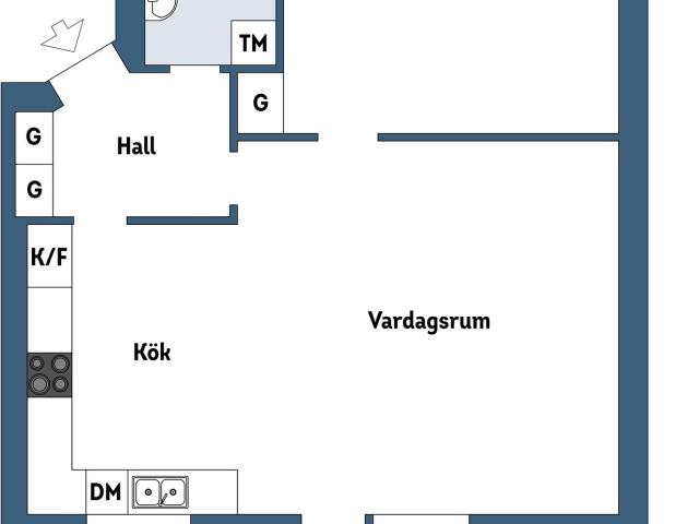 Bostadsrätt till salu i Enskede Sockenvägen 480 | Länsförsäkringar Fastighetsförmedling