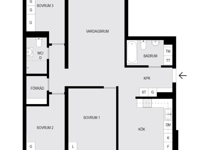 Bostadsrätt till salu i Enskededalen Fyrvaktarkroken 42 | Länsförsäkringar Fastighetsförmedling