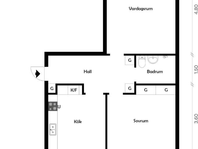 Bostadsrätt till salu i Falköping Trinnöjegatan 27 A Lgh | Länsförsäkringar Fastighetsförmedling