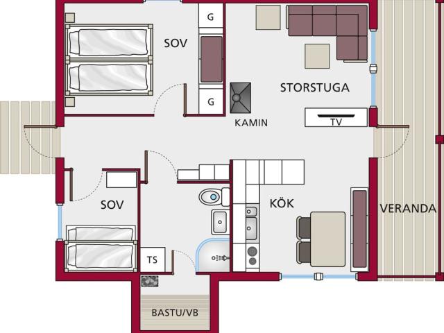 Bostadsrätt till salu i Fredriksberg Säfsbyn 137 | Länsförsäkringar Fastighetsförmedling