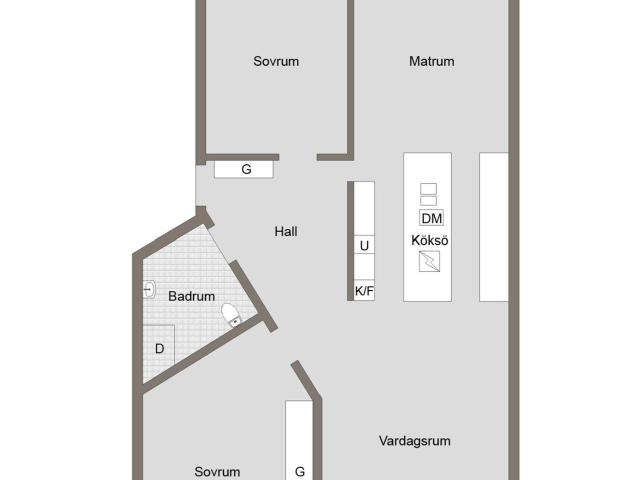 Bostadsrätt till salu i Gävle Femte Tvärgatan 34 A | Länsförsäkringar Fastighetsförmedling