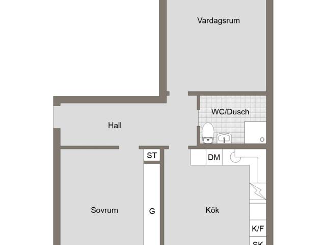 Bostadsrätt till salu i Gävle Hillmansgatan 15C | Länsförsäkringar Fastighetsförmedling