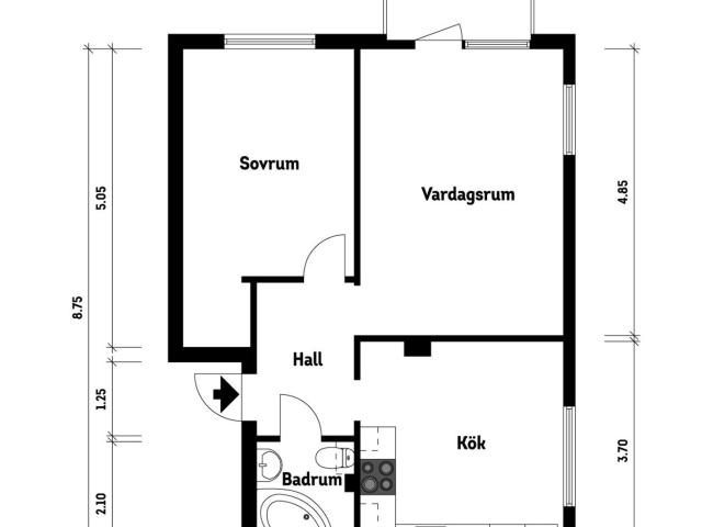 Bostadsrätt till salu i Göteborg Vänersborgsgatan 1A | Länsförsäkringar Fastighetsförmedling