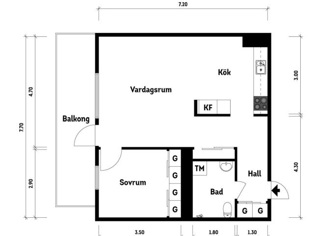 Bostadsrätt till salu i Göteborg Anna Branzells Gata 16 | Länsförsäkringar Fastighetsförmedling