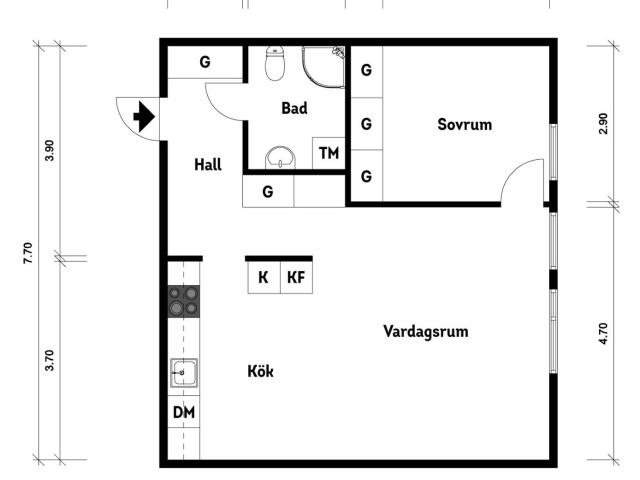Bostadsrätt till salu i Göteborg Anna Branzells Gata 16 | Länsförsäkringar Fastighetsförmedling