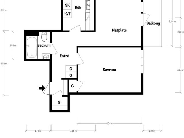 Bostadsrätt till salu i Göteborg Brunkebergsgatan 3F | Länsförsäkringar Fastighetsförmedling