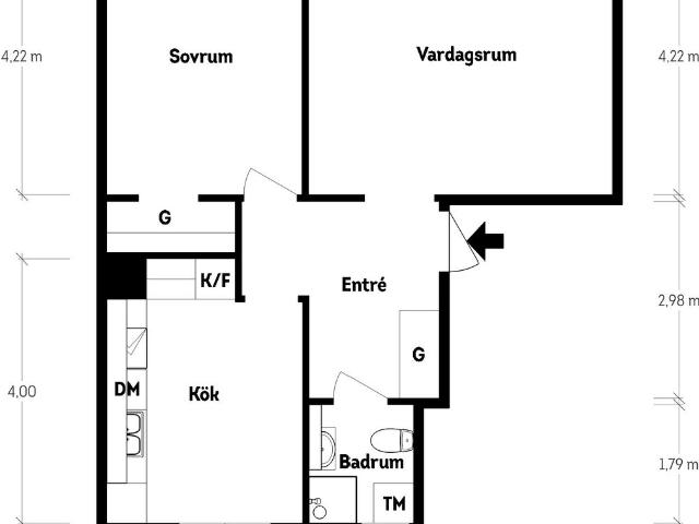 Bostadsrätt till salu i Göteborg Frödingsgatan 8C | Länsförsäkringar Fastighetsförmedling