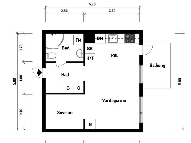 Bostadsrätt till salu i Göteborg Generalsgatan 4 | Länsförsäkringar Fastighetsförmedling