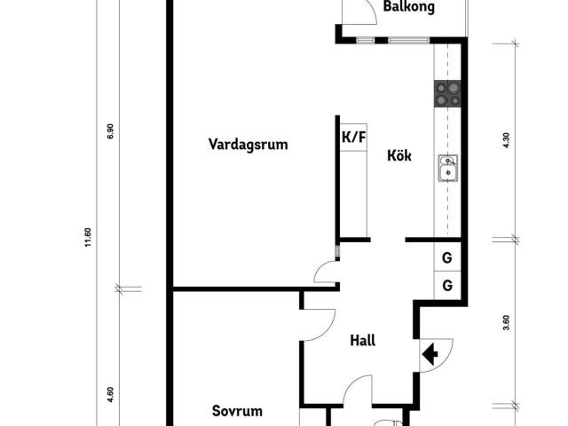 Bostadsrätt till salu i Göteborg Lågtrycksgatan 9 | Länsförsäkringar Fastighetsförmedling