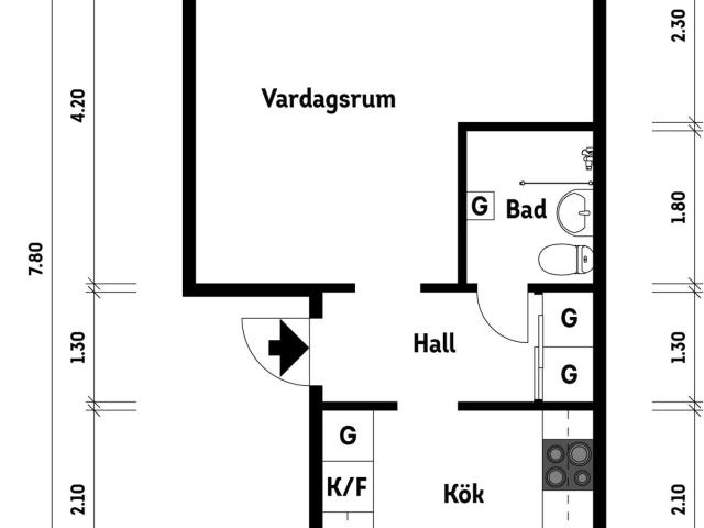 Bostadsrätt till salu i Göteborg Marbogatan 4A | Länsförsäkringar Fastighetsförmedling
