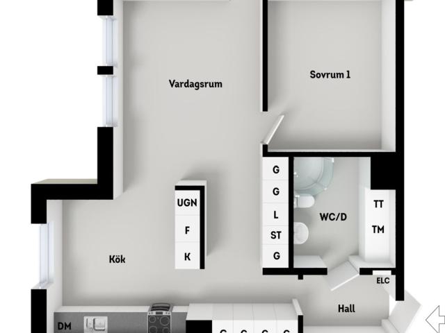 Bostadsrätt till salu i Hägersten Lotta Svärds Gränd 9 | Länsförsäkringar Fastighetsförmedling