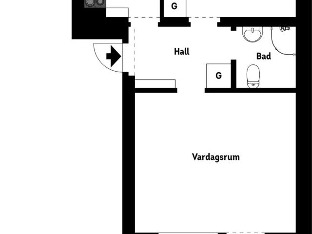 Bostadsrätt till salu i Hallsberg Östra Storgatan 23A | Länsförsäkringar Fastighetsförmedling