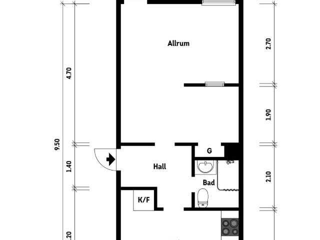 Bostadsrätt till salu i Helsingborg Malmögatan 4E | Länsförsäkringar Fastighetsförmedling