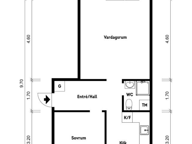 Bostadsrätt till salu i Helsingborg Övre Nytorgsgatan 87C | Länsförsäkringar Fastighetsförmedling
