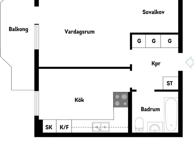 Bostadsrätt till salu i Järfälla Kopparvägen 25 | Länsförsäkringar Fastighetsförmedling