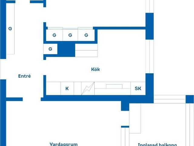 Bostadsrätt till salu i Karlskrona Byggmästaregatan 2 D | Länsförsäkringar Fastighetsförmedling