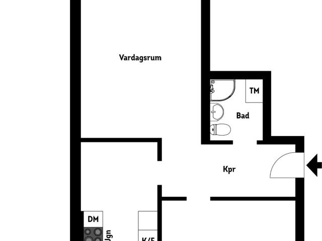 Bostadsrätt till salu i Kristinehamn Drevstagatan 49B | Länsförsäkringar Fastighetsförmedling