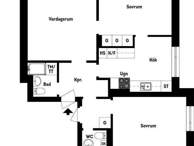 Bostadsrätt till salu i Kristinehamn Skaraborgsvägen 22 | Länsförsäkringar Fastighetsförmedling