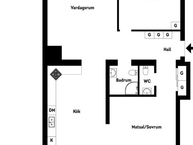 Bostadsrätt till salu i Kungälv Västra gatan 63A | Länsförsäkringar Fastighetsförmedling