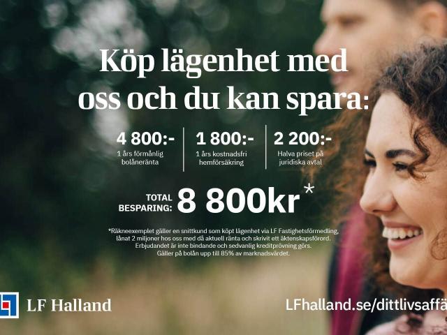 Bostadsrätt till salu i Kungsbacka Basunvägen 156 | Länsförsäkringar Fastighetsförmedling