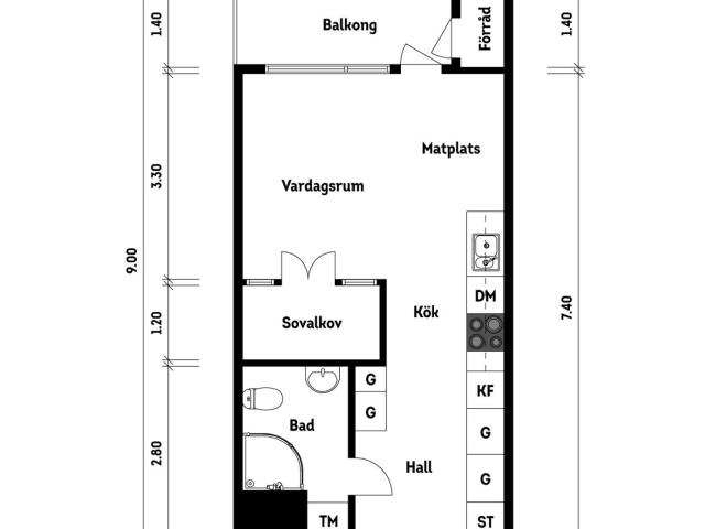 Bostadsrätt till salu i Kungsbacka Dioritvägen 3 | Länsförsäkringar Fastighetsförmedling