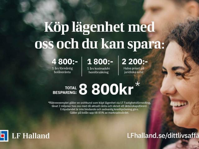 Bostadsrätt till salu i Kungsbacka Gårdskullavägen 1A | Länsförsäkringar Fastighetsförmedling