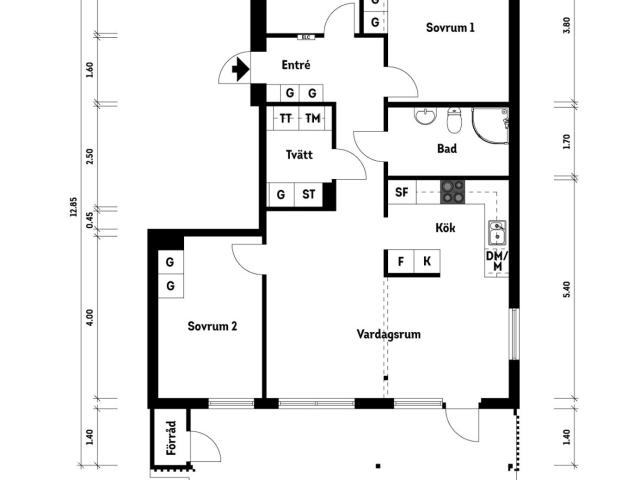 Bostadsrätt till salu i Kungsbacka Porfyrvägen 31 | Länsförsäkringar Fastighetsförmedling