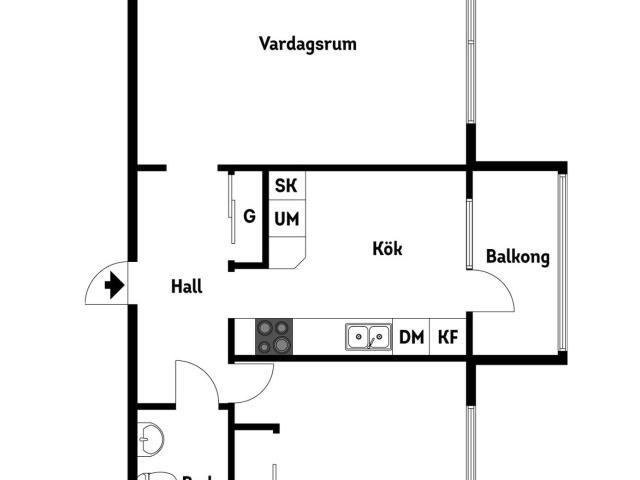 Bostadsrätt till salu i Kungsbacka Rosengatan 2 | Länsförsäkringar Fastighetsförmedling