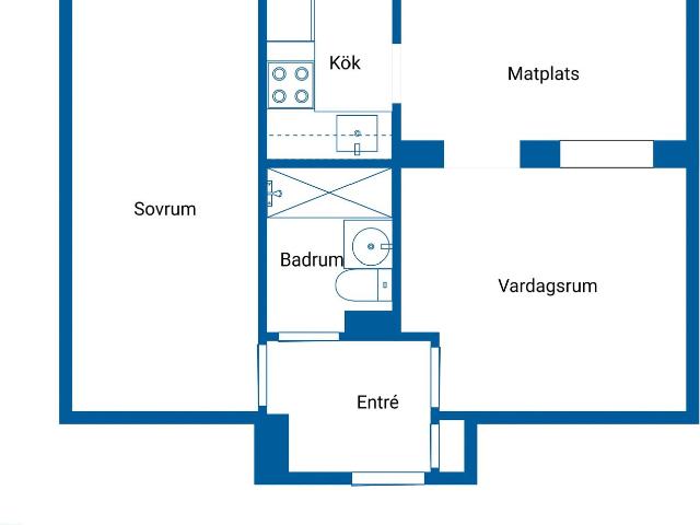 Bostadsrätt till salu i Kvissleby Bryggaregränd 7A HALVTRAPP | Länsförsäkringar Fastighetsförmedling