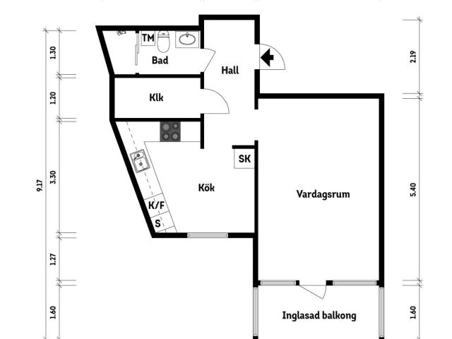 Bostadsrätt till salu i Landskrona Eriksgatan 91 | Länsförsäkringar Fastighetsförmedling
