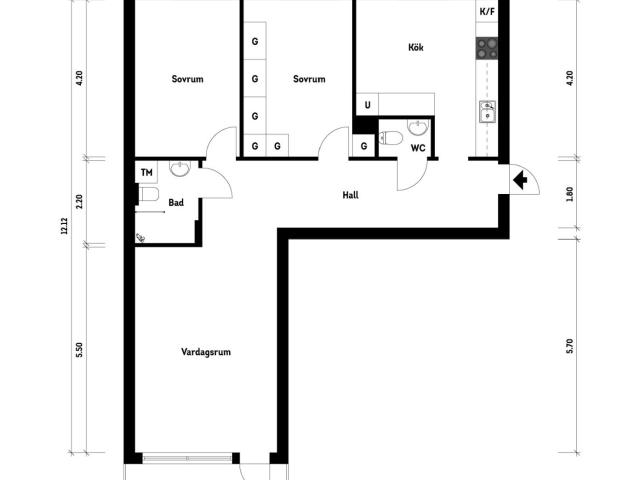 Bostadsrätt till salu i Landskrona Segergatan 6A | Länsförsäkringar Fastighetsförmedling
