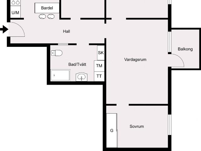 Bostadsrätt till salu i Malmö Solvändegatan 5D | Länsförsäkringar Fastighetsförmedling