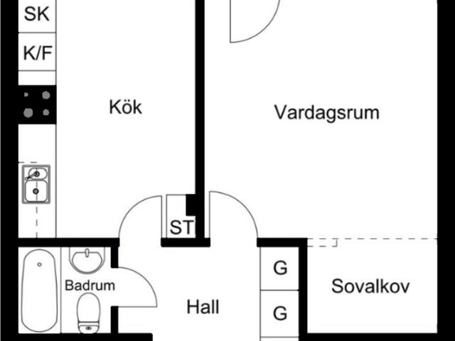 Bostadsrätt till salu i Märsta Skolgatan 1F | Länsförsäkringar Fastighetsförmedling