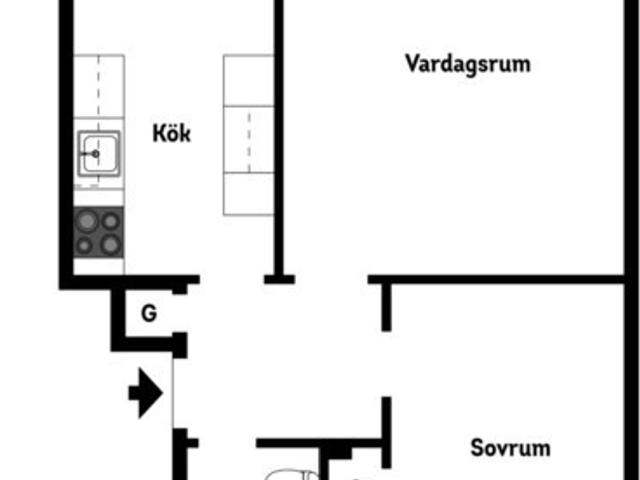 Bostadsrätt till salu i Nässjö Södra allén 29B | Länsförsäkringar Fastighetsförmedling
